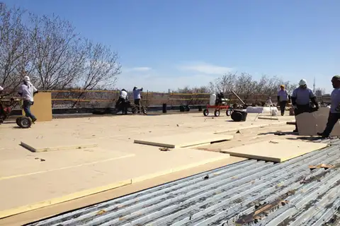 Warehouse roof membrane detail — Anax Roofing