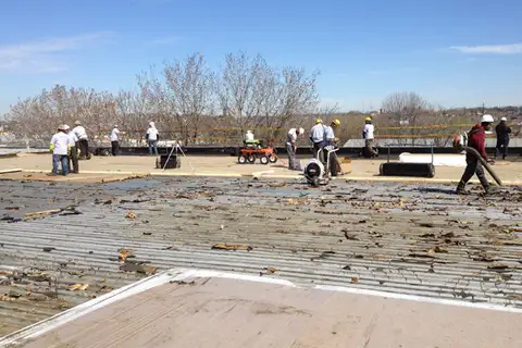 Warehouse & office flat roofing project by Anax Roofing
